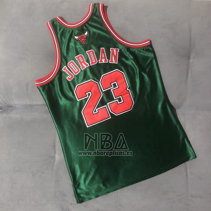 Camiseta Chicago Bulls Michael Jordan NO 23 Mitchell & Ness 1997-98 Verde